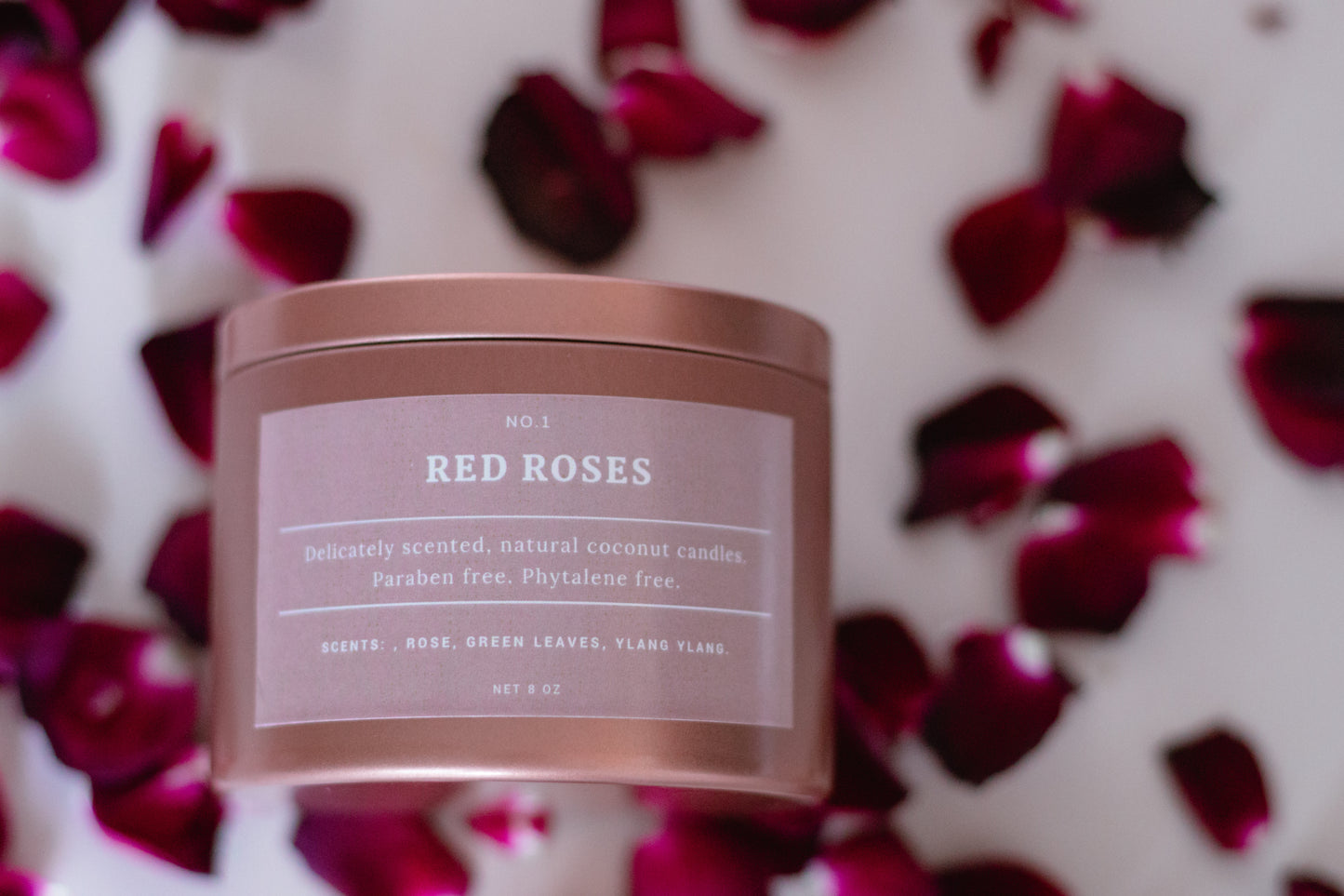 Red Roses Candle