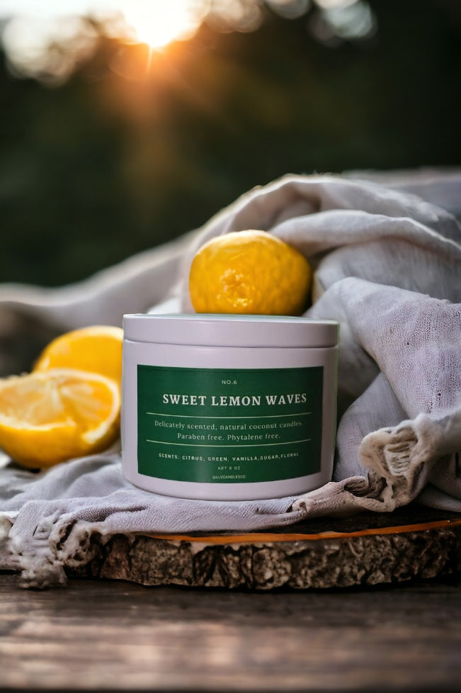 Sweet Lemon Waves Candle